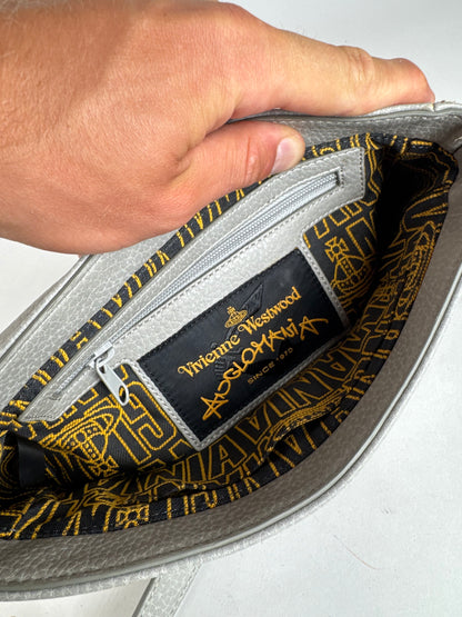 Sac vintage en cuir vegan Vivienne Westwood gris