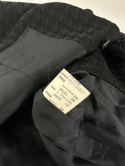 Vintage Balenciaga Textured Panel Jacket Y2K Black