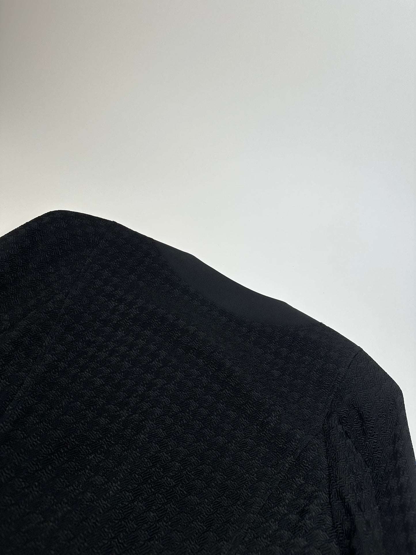 Vintage Balenciaga Textured Panel Jacket Y2K Black