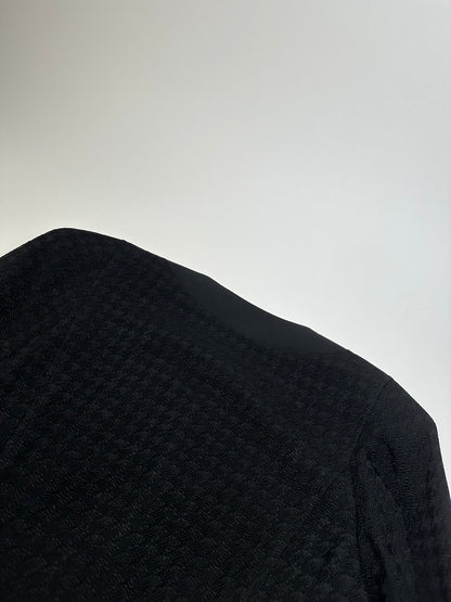 Vintage Balenciaga Textured Panel Jacket Y2K Black