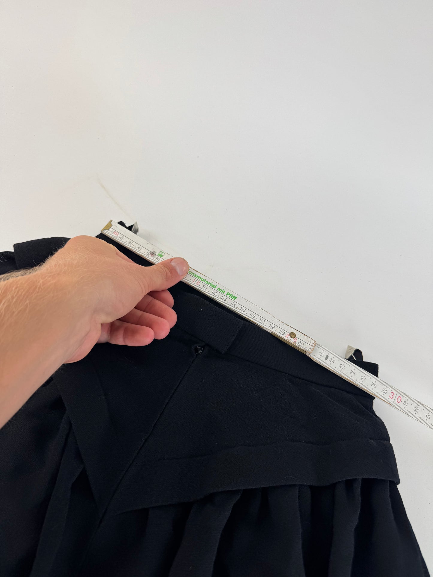 Vintage Dior Wool Skirt black 36/S