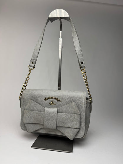 Sac vintage en cuir vegan Vivienne Westwood gris