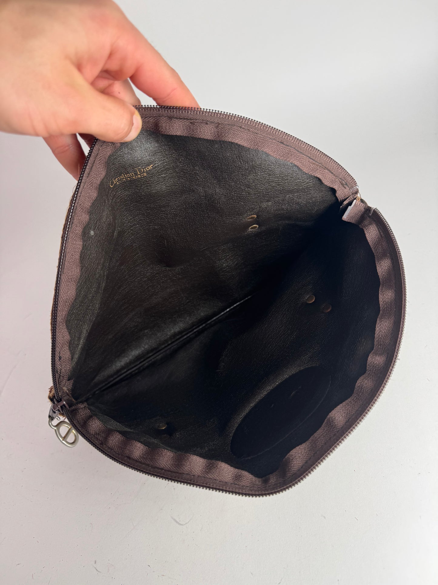 Vintage Dior Oblique Monogram Bag Brown