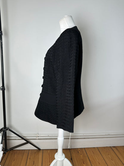 Vintage Balenciaga Textured Panel Jacket Y2K Black