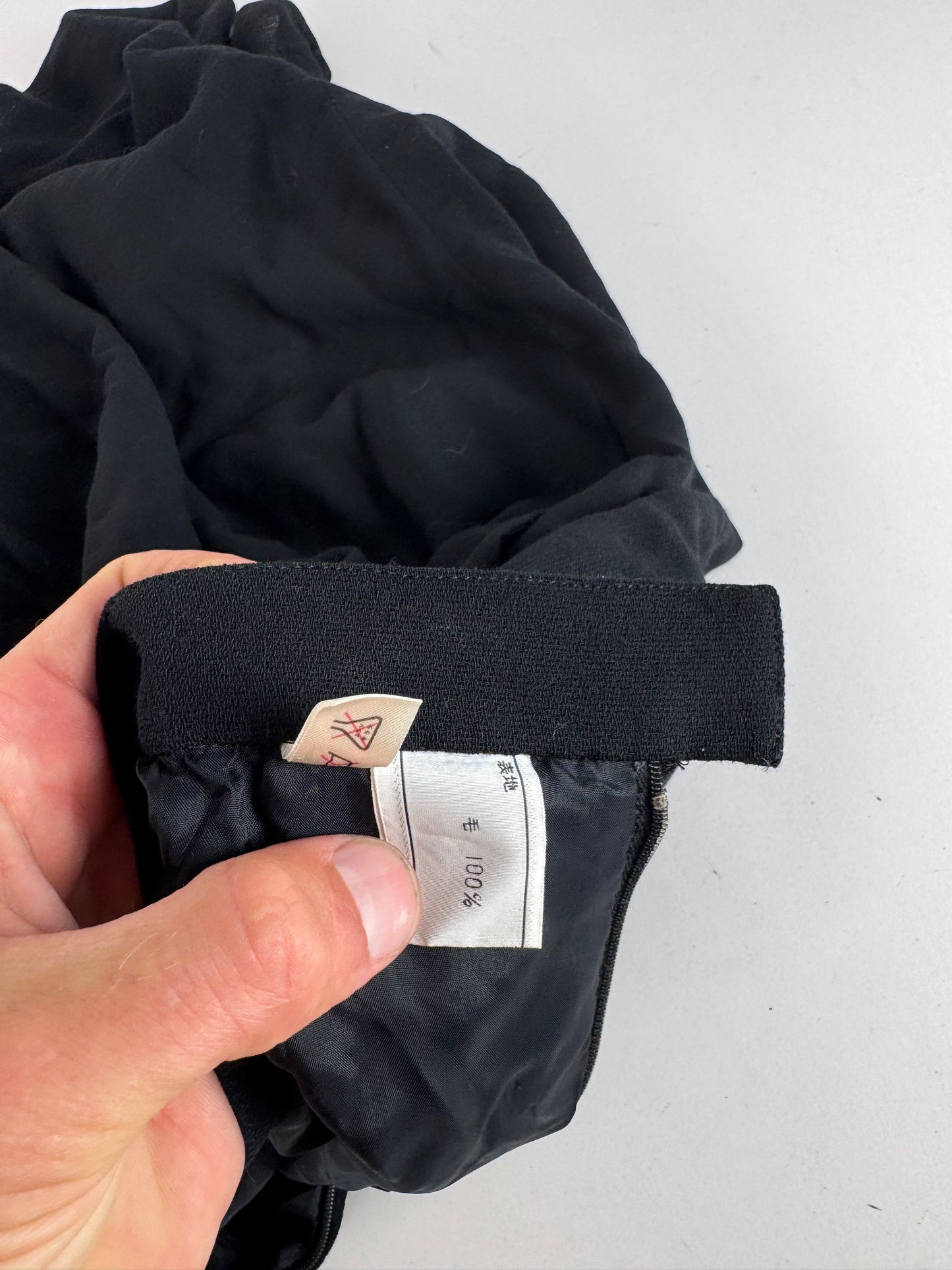 Vintage Dior Wool Skirt black 36/S