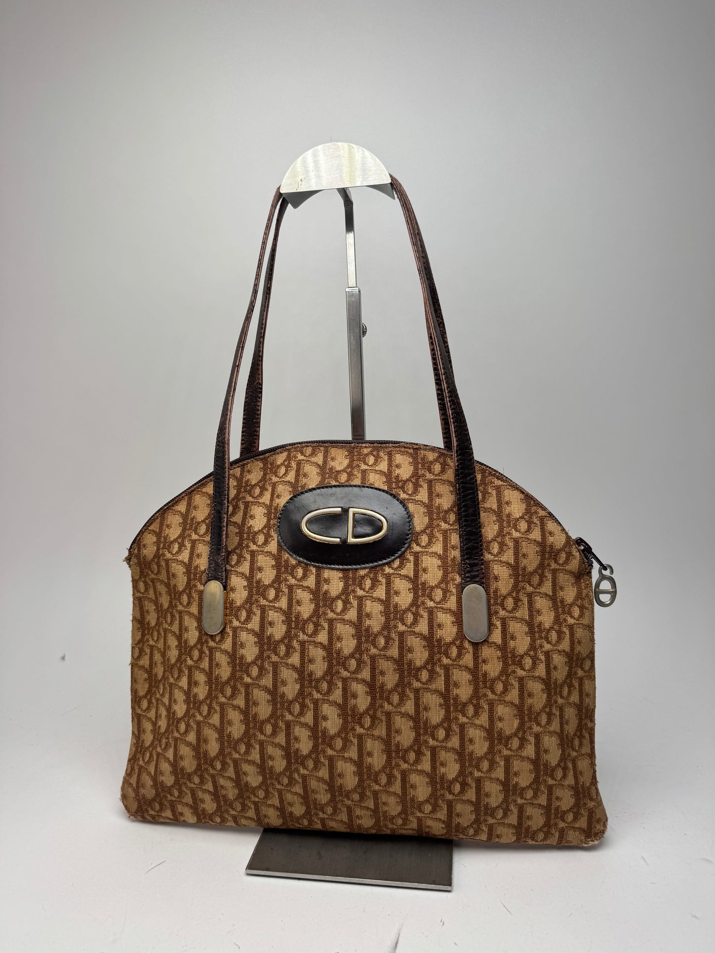 Vintage Dior Oblique Monogram Bag Brown