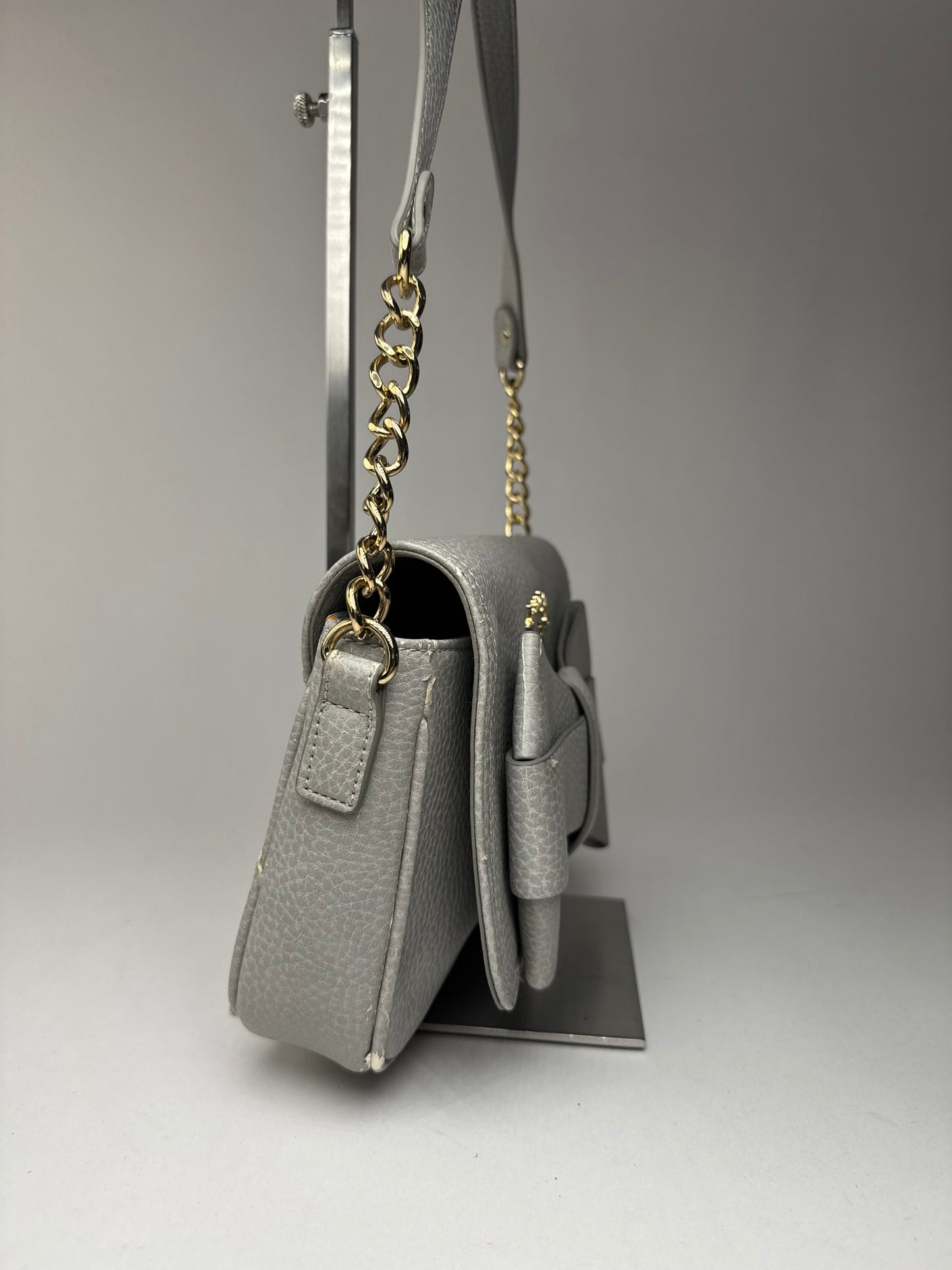 Sac vintage en cuir vegan Vivienne Westwood gris