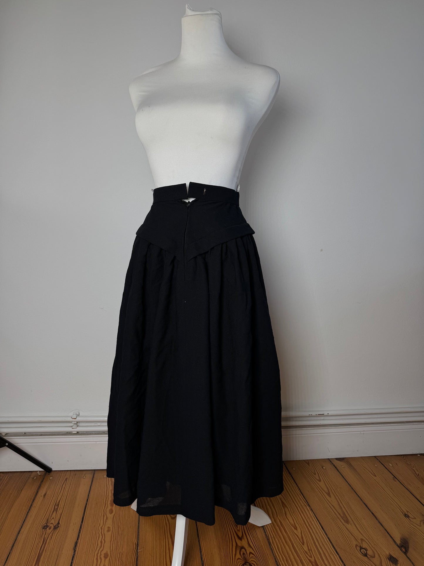 Vintage Dior Wool Skirt black 36/S