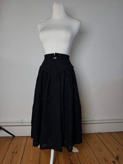 Vintage Dior Wool Skirt black 36/S