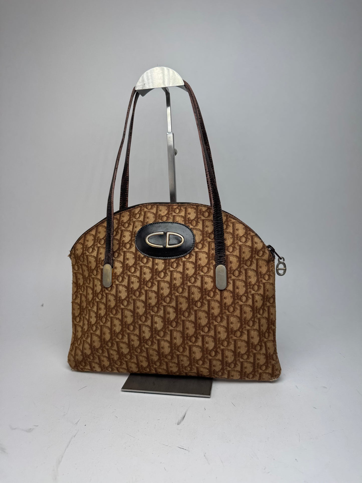 Vintage Dior Oblique Monogram Bag Brown