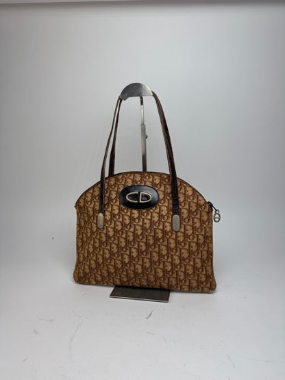 Vintage Dior Oblique Monogram Bag Brown