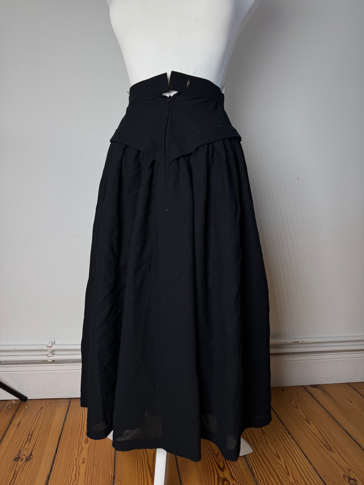 Vintage Dior Wool Skirt black 36/S