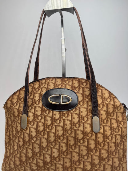 Vintage Dior Oblique Monogram Bag Brown