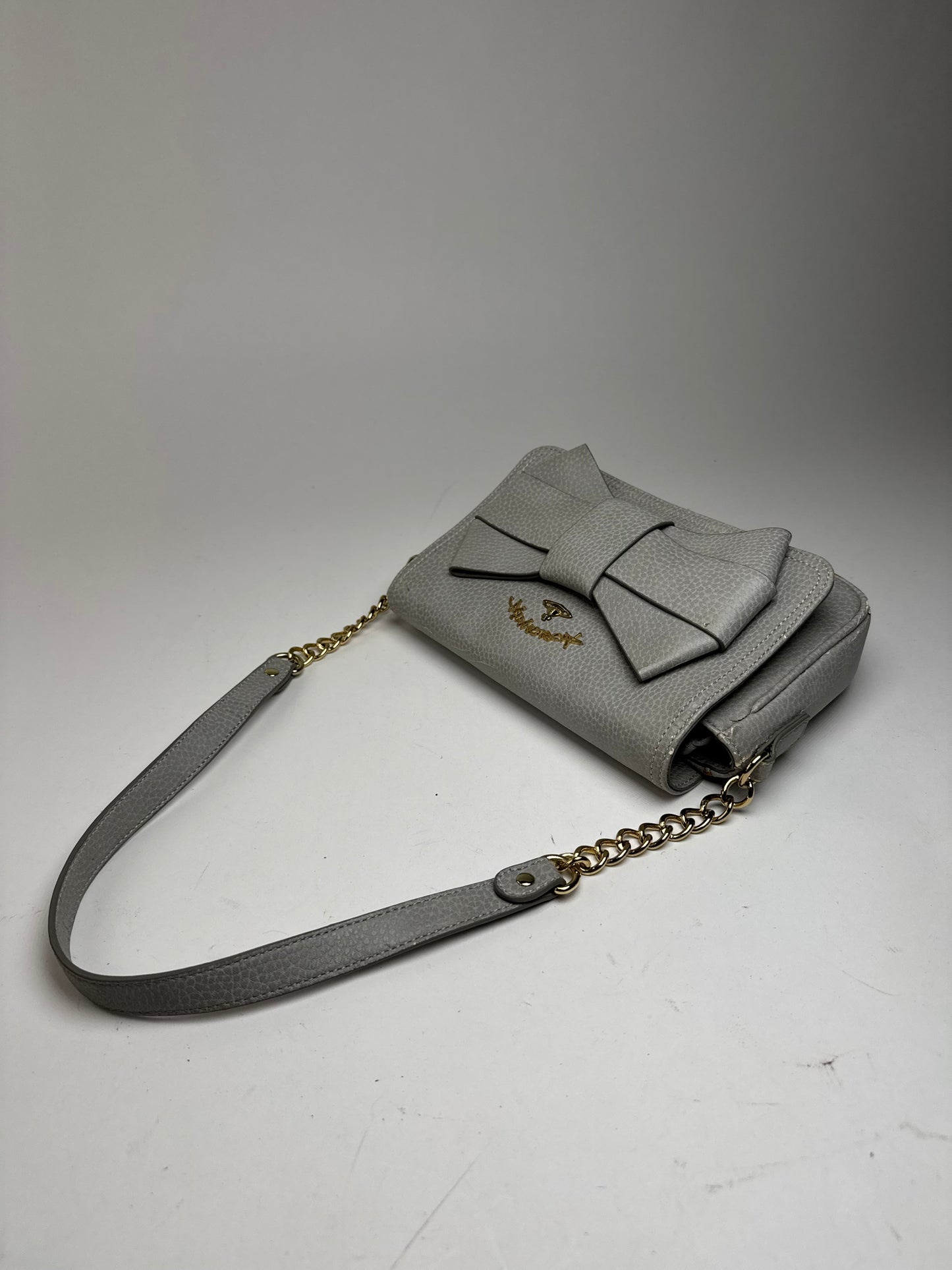 Sac vintage en cuir vegan Vivienne Westwood gris