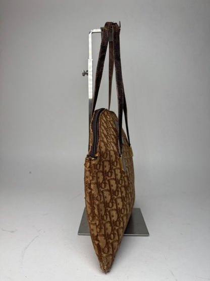 Vintage Dior Oblique Monogram Bag Brown