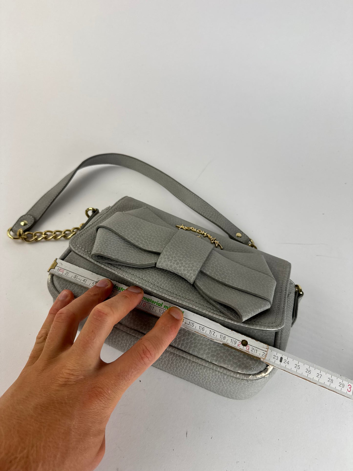 Sac vintage en cuir vegan Vivienne Westwood gris