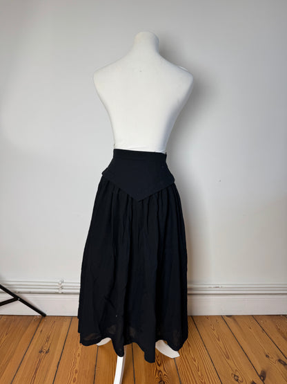 Vintage Dior Wool Skirt black 36/S
