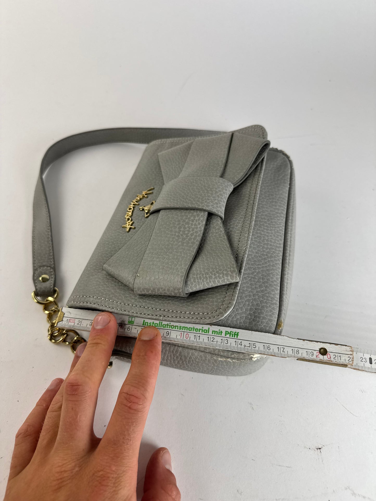 Sac vintage en cuir vegan Vivienne Westwood gris