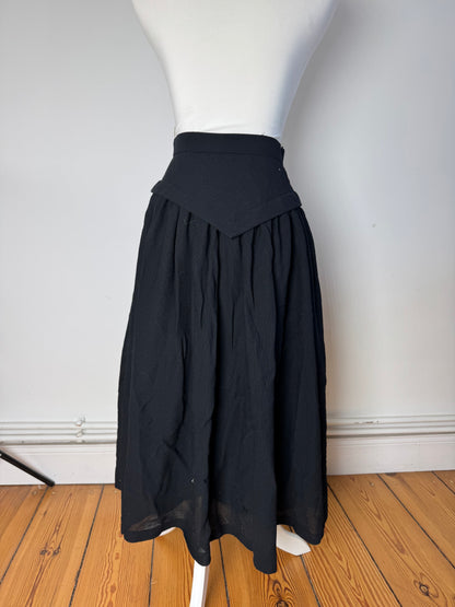 Vintage Dior Wool Skirt black 36/S