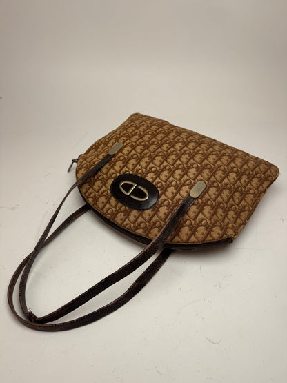 Vintage Dior Oblique Monogram Bag Brown