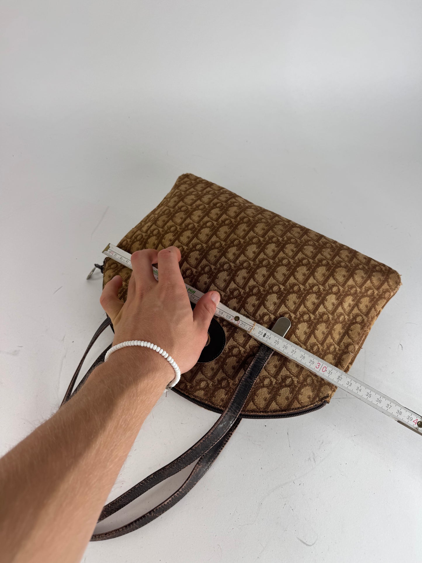 Vintage Dior Oblique Monogram Bag Brown