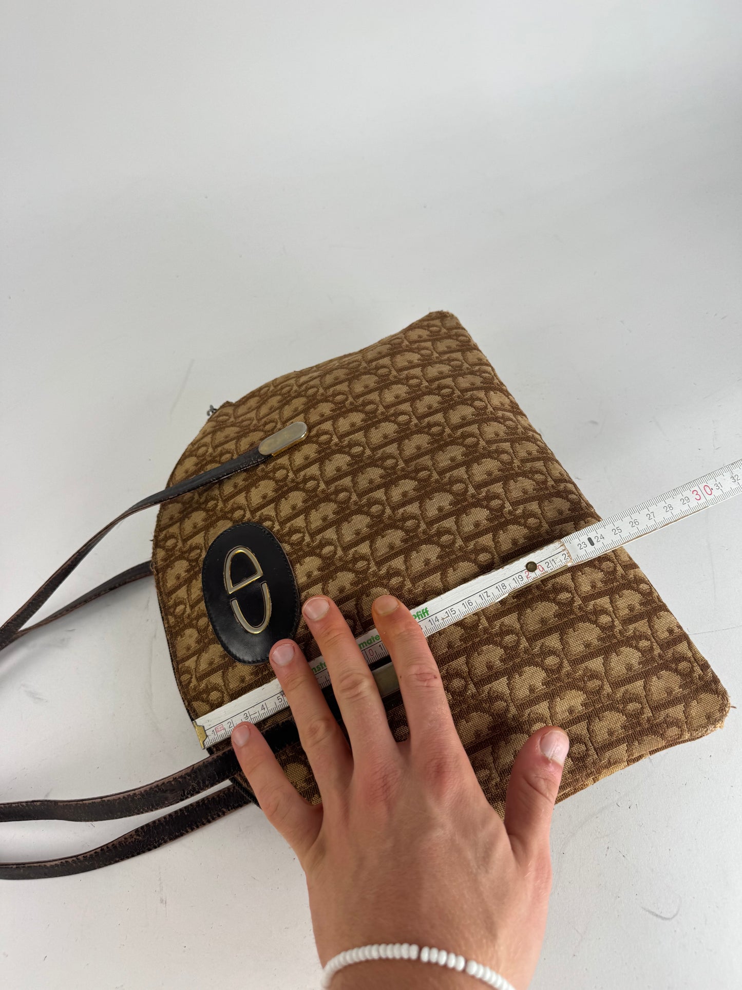 Vintage Dior Oblique Monogram Bag Brown