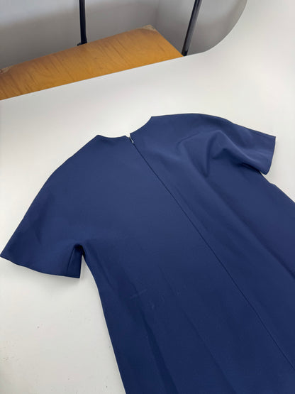 Vintage Balenciaga wool dress L Navy