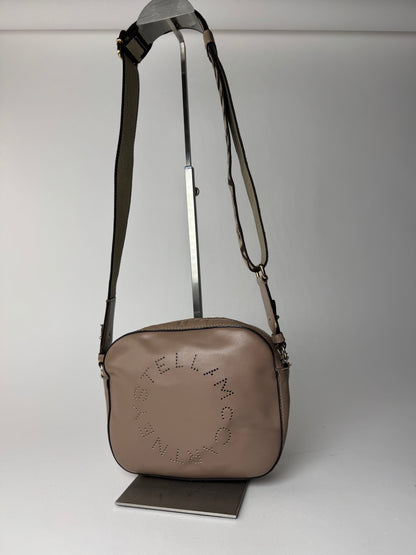 Sac vintage Stella Mc Cartney en cuir végétalien avec logo beige marron