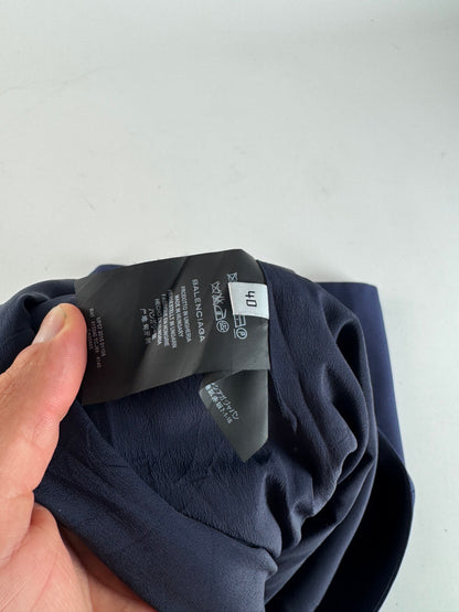 Vintage Balenciaga wool dress L Navy