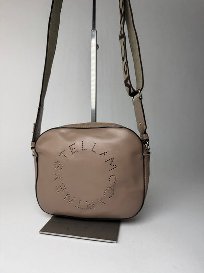 Sac vintage Stella Mc Cartney en cuir végétalien avec logo beige marron