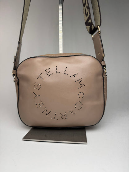 Sac vintage Stella Mc Cartney en cuir végétalien avec logo beige marron