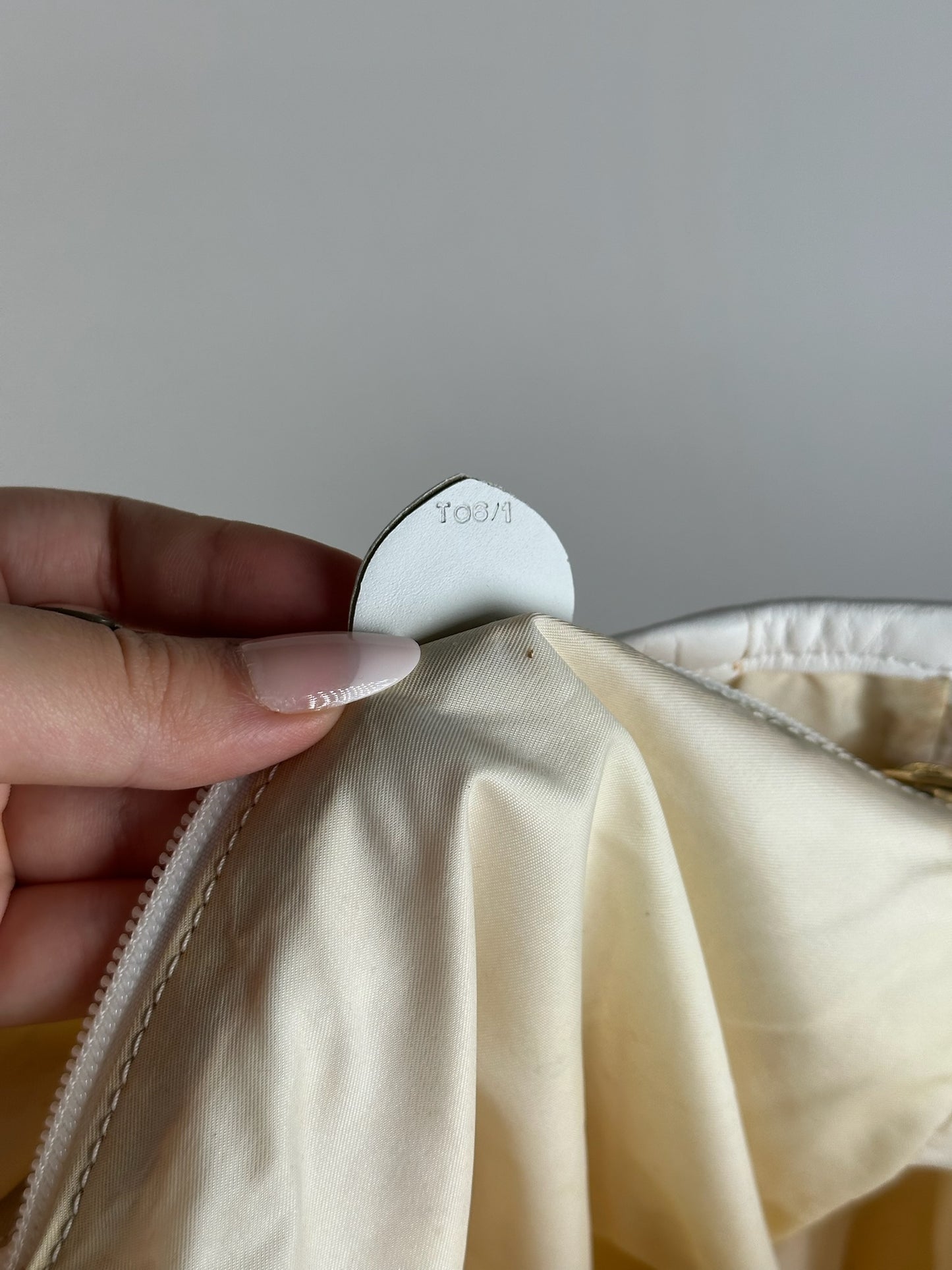 Vintage Celine Paris transparent shopper bag white