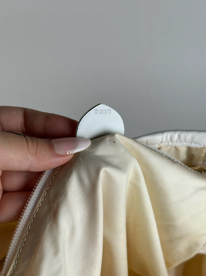 Vintage Celine Paris transparent shopper bag white