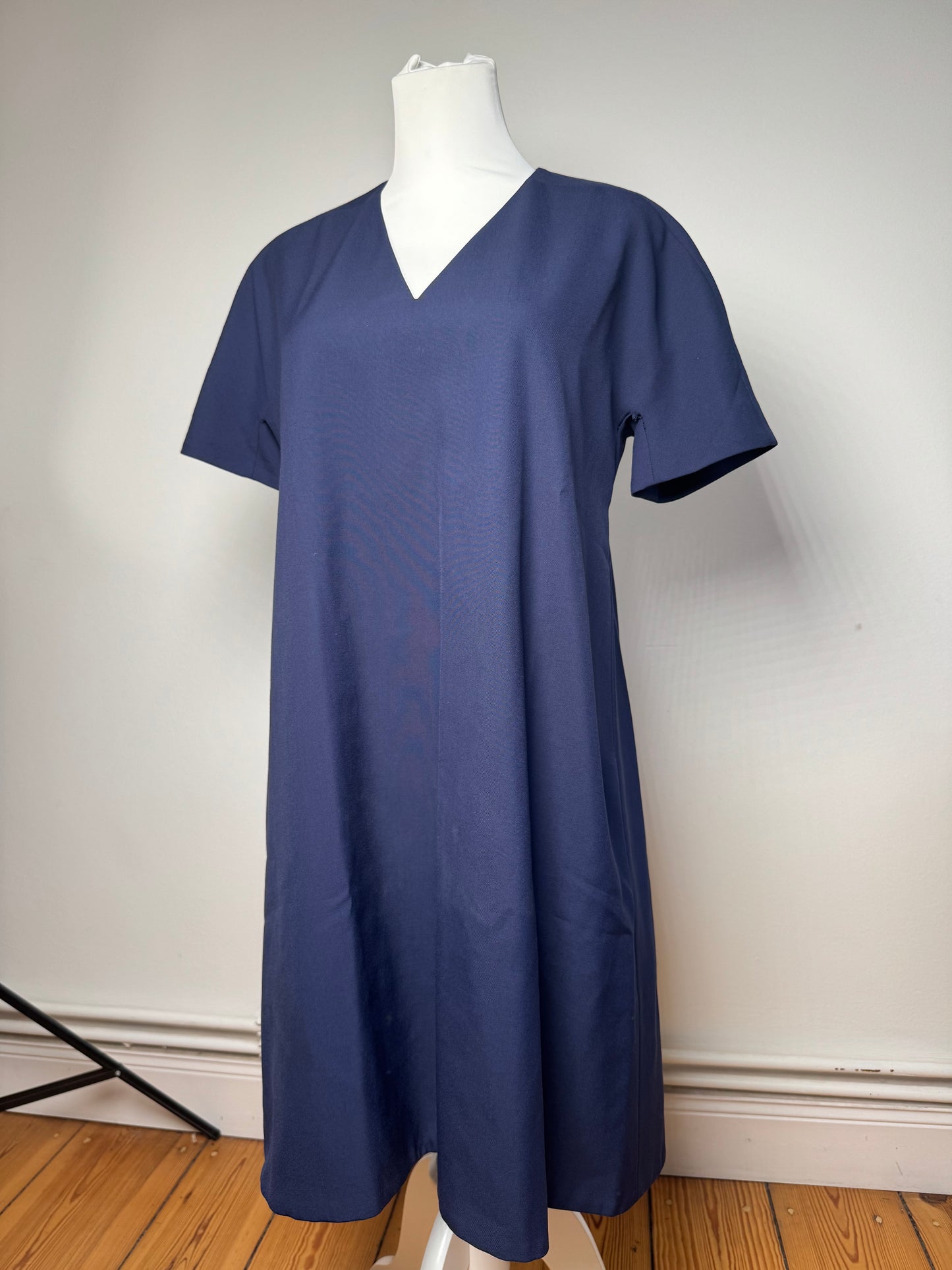 Vintage Balenciaga wool dress L Navy