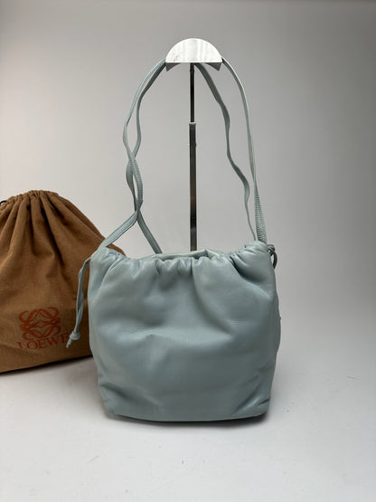 Vintage Loewe Madrid leather bag turquoise