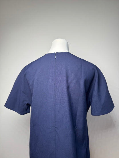 Vintage Balenciaga wool dress L Navy