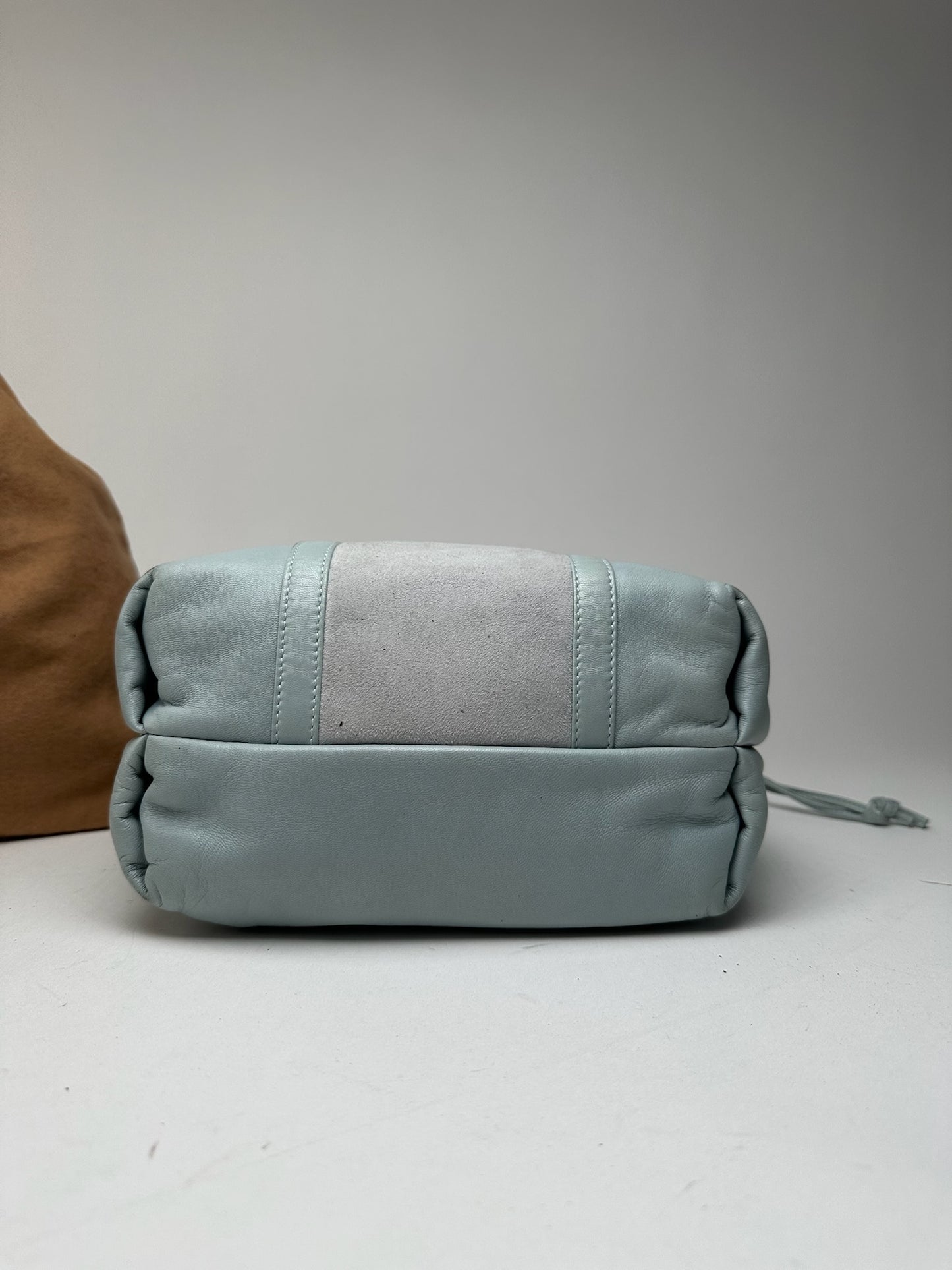 Vintage Loewe Madrid leather bag turquoise