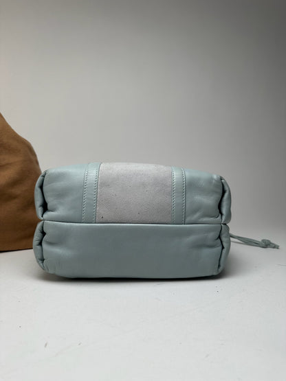 Vintage Loewe Madrid leather bag turquoise