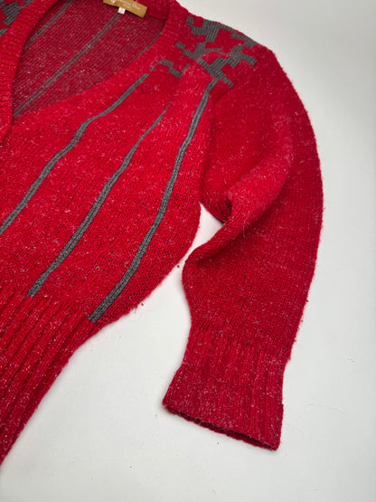 Vintage Dior Wool Sweater Red M