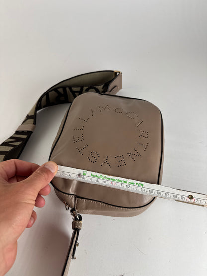 Sac vintage Stella Mc Cartney en cuir végétalien avec logo beige marron