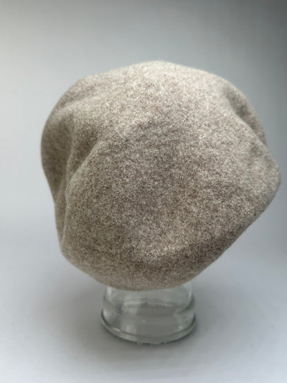 Vintage Vivienne Westwood Wool Beret c. Late 2000s Beige Red