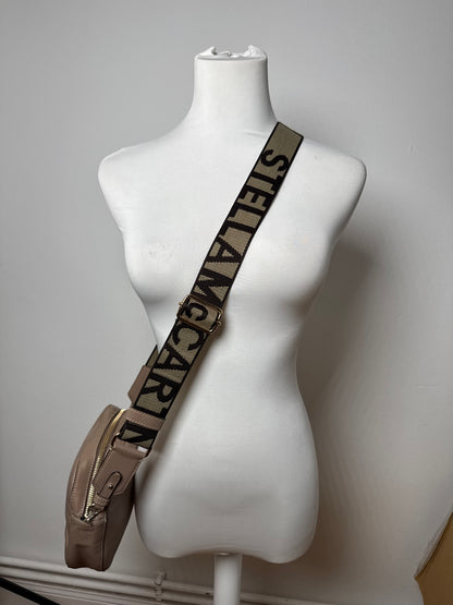 Sac vintage Stella Mc Cartney en cuir végétalien avec logo beige marron