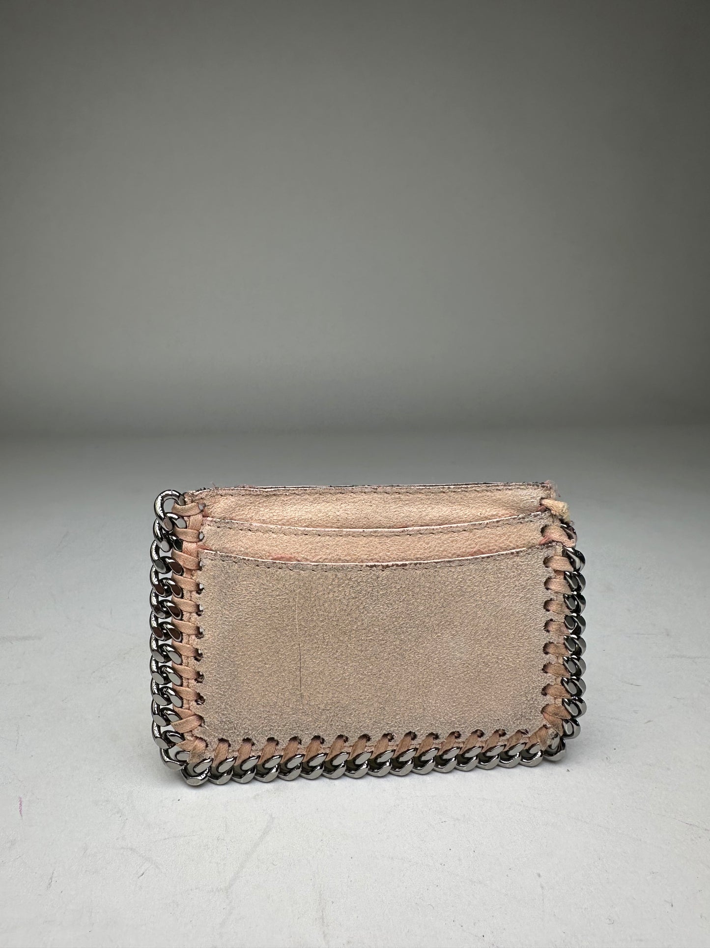 Vintage Stella Mc Cartney Vegan Leather Falabella Card Holder Pink
