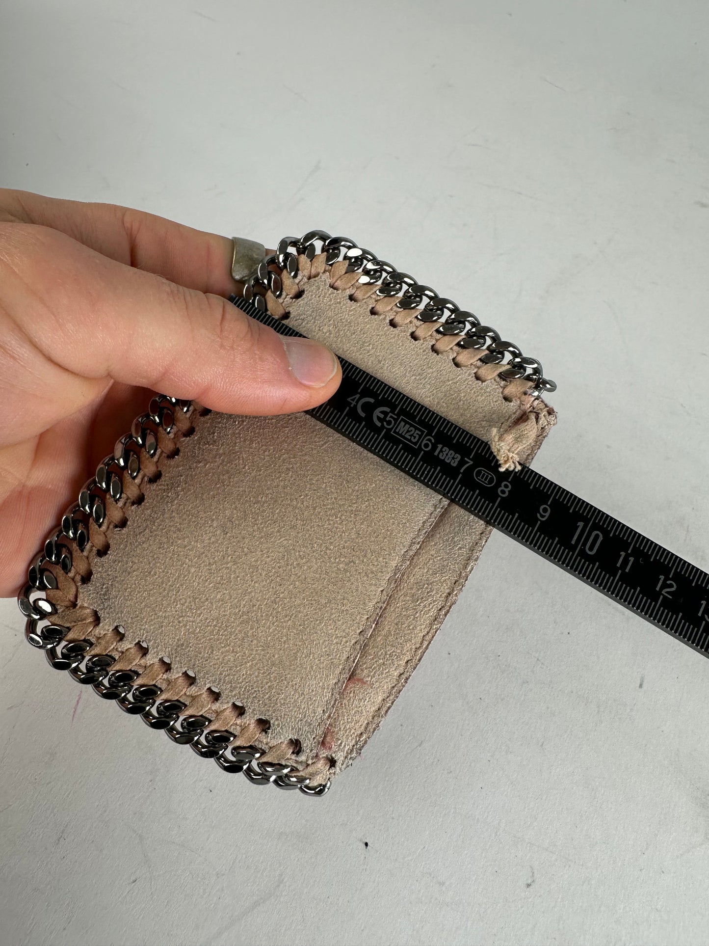 Vintage Stella Mc Cartney Vegan Leather Falabella Card Holder Pink