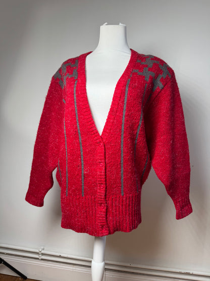 Vintage Dior Wool Sweater Red M