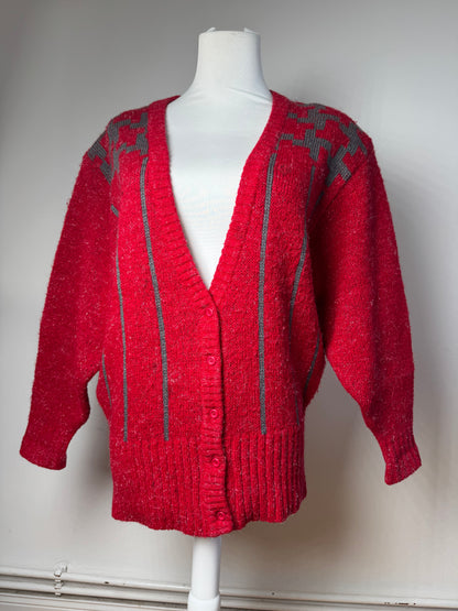 Vintage Dior Wool Sweater Red M