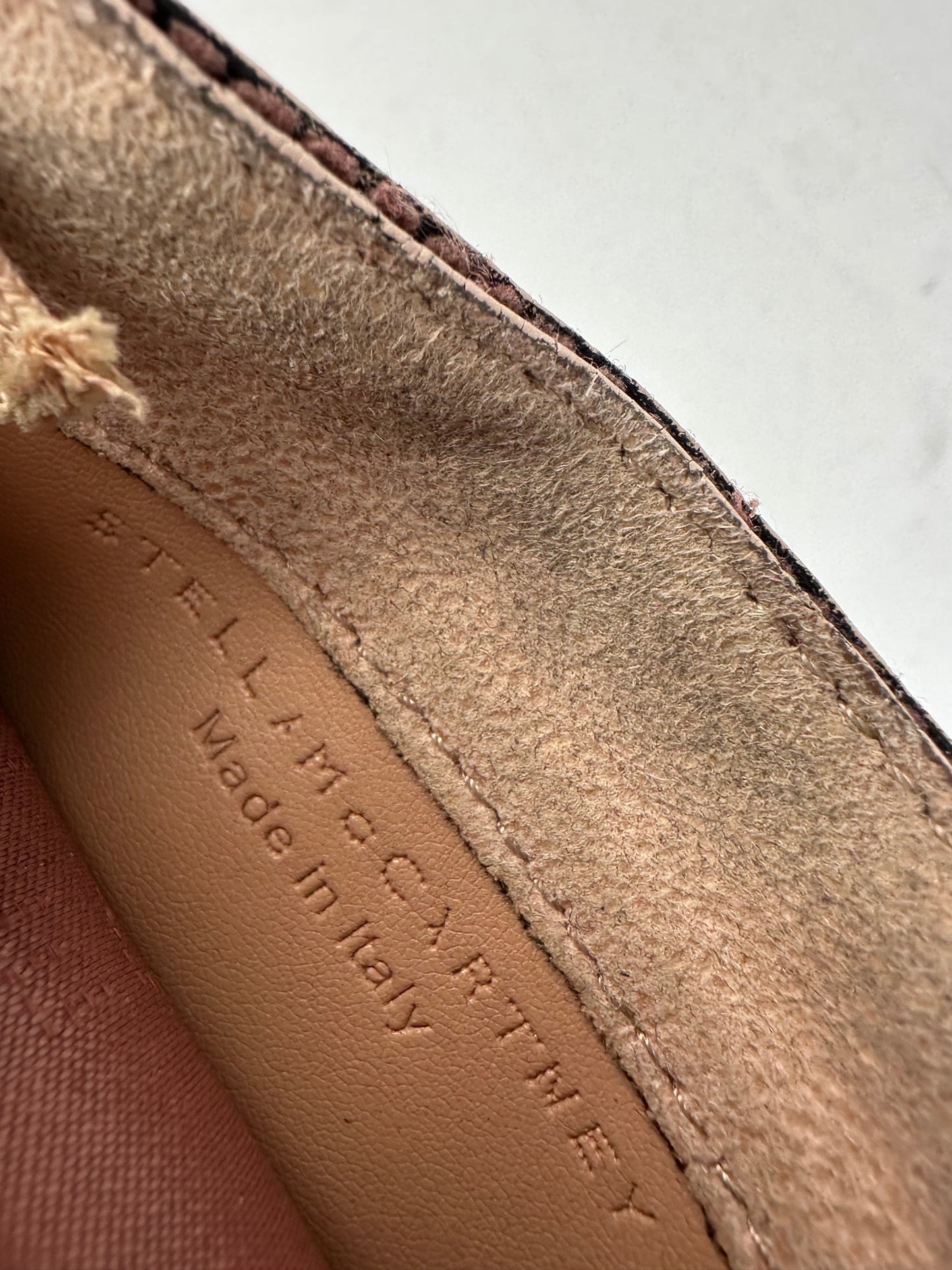 Vintage Stella Mc Cartney Vegan Leather Falabella Card Holder Pink