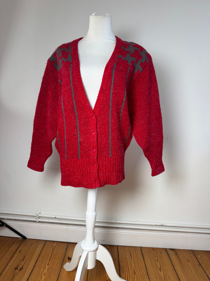 Vintage Dior Wool Sweater Red M
