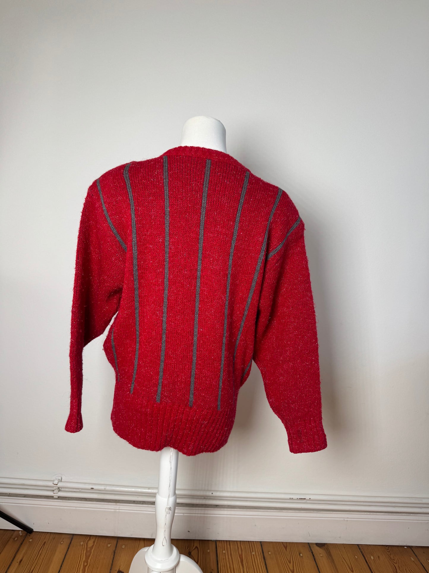 Vintage Dior Wool Sweater Red M