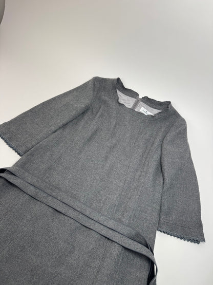 Vintage Courreges Wool Dress Grey 38/M